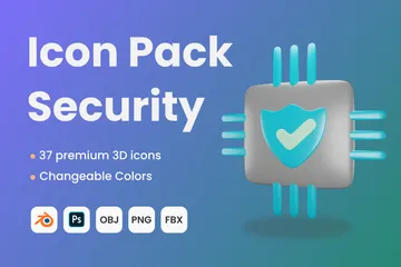 Seguridad Paquete de Icon 3D