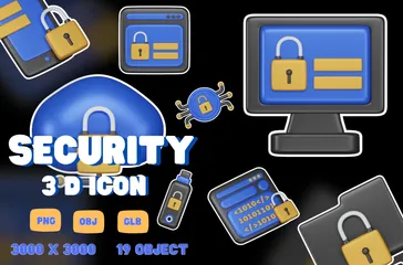 Seguridad Paquete de Icon 3D