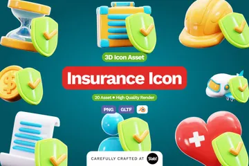 Seguro Pacote de Icon 3D