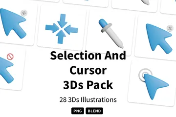 Seleção e Cursor Pacote de Icon 3D