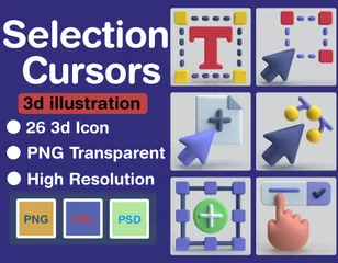 Seleção e cursores Pacote de Icon 3D