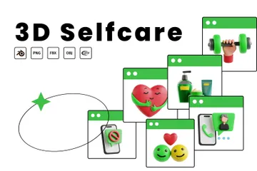 Selfcare 3D Icon Pack