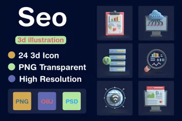 SEO 3D Icon Pack