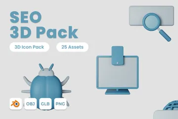 SEO 3D Icon Pack