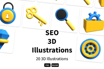 SEO 3D Icon Pack