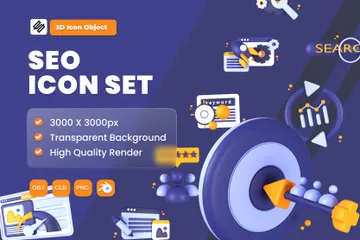 SEO 3D Icon Pack