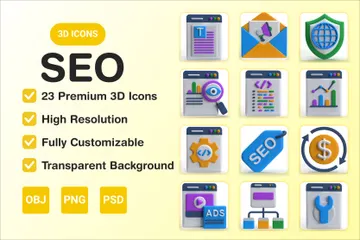 SEO 3D Illustration Pack
