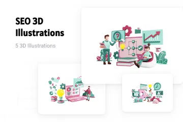 SEO 3D Illustration Pack