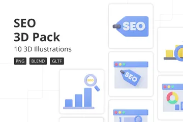 Seo 3D Icon Pack