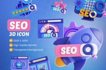 SEO 3D Icon Pack