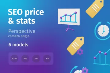 Price & Stats 3D Illustration Pack