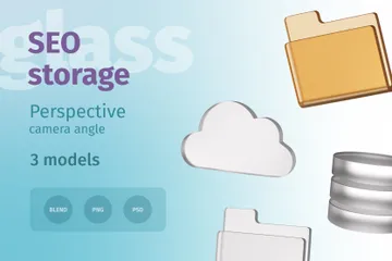 SEO Storage 3D Illustration Pack