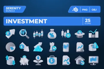 Investimento Serenity Pacote de Icon 3D