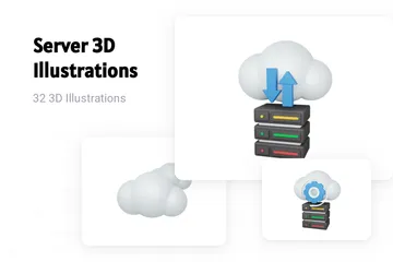 サーバ 3D Illustrationパック
