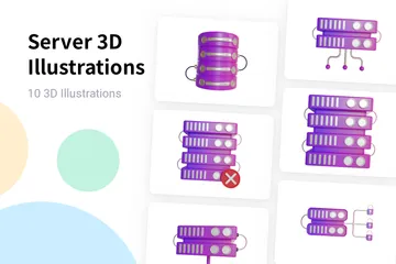 Server 3D Illustration Pack