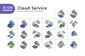 Service cloud Pack 3D Icon