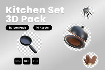 Ensemble de cuisine Pack 3D Icon