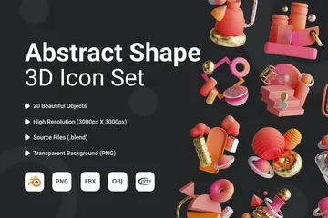 Shape 3D Icon Pack