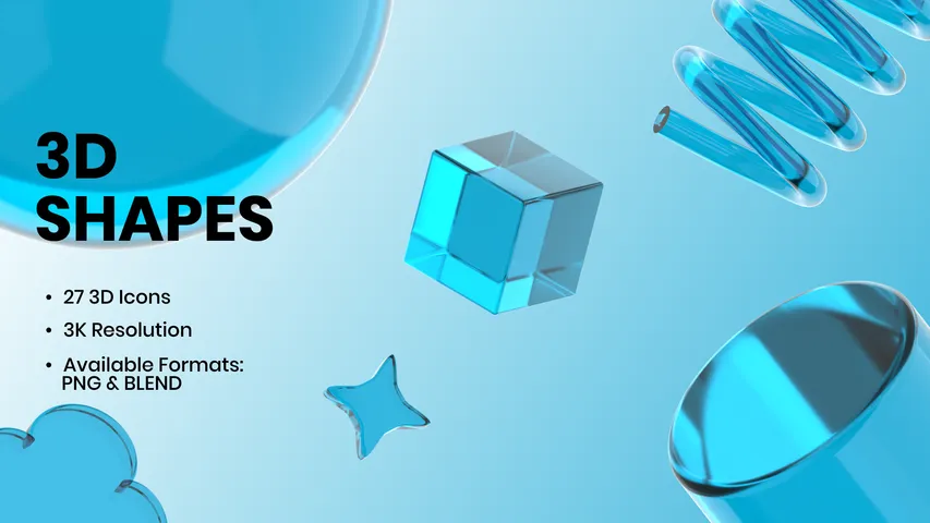 Cube Shapes 3D Icon Pack - 30 Free Download Background & Patterns 3D ...