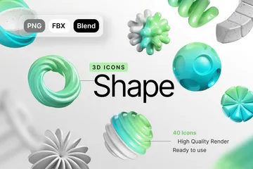 Shape 3D Icon Pack