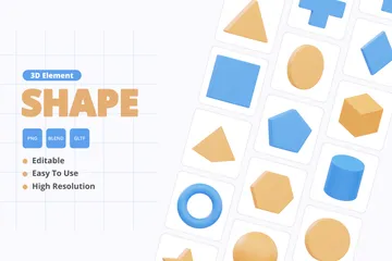 Shape 3D Icon Pack