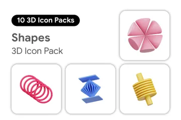 Shapes 3D Icon Pack