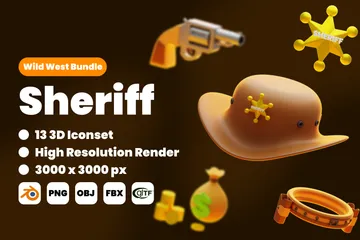 Shérif Pack 3D Icon