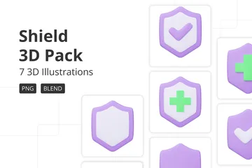 Shield 3D Icon Pack