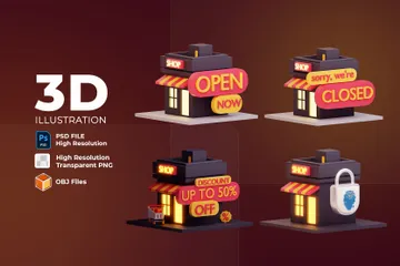 Shop 3D Icon Pack