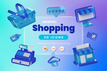 Shopping 3D Icon Pack