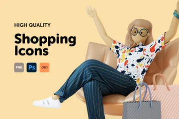 Shopping 3D Illustration Pack