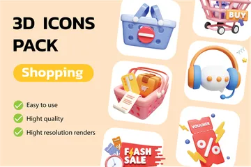 Achats en ligne Vol.3 Pack 3D Icon