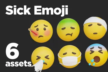 Sick Emoji 3D Icon Pack