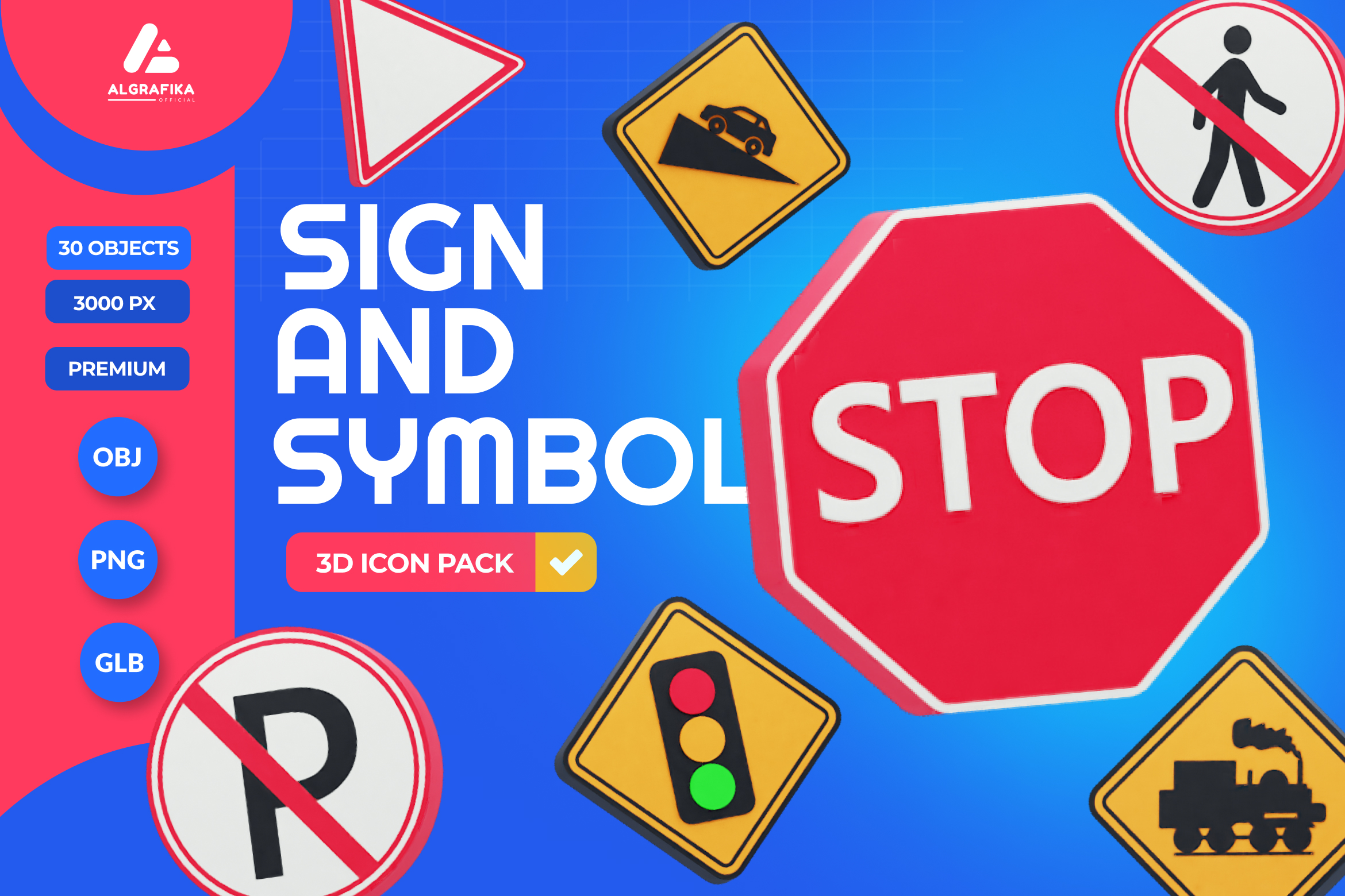 Sign And Symbol 3D Icon Pack - 30 Free Download Sign & Symbols 3D Icons ...