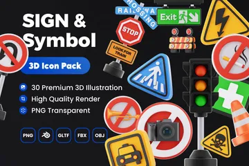 Signe et symbole Pack 3D Icon