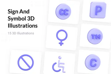 Signo y símbolo Paquete de Icon 3D