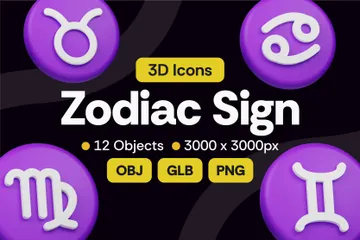 Signo del zodiaco Paquete de Icon 3D