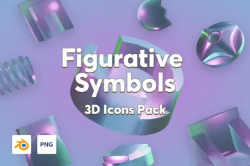 Símbolos figurativos Paquete de Icon 3D