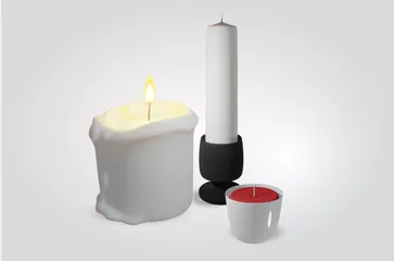 Simple Candles 3D Icon Pack