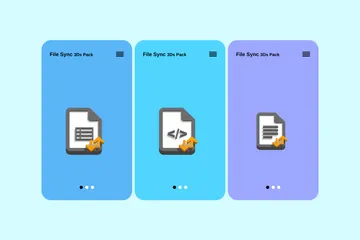 Sincronización de archivos Paquete de Icon 3D