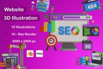 Site web Pack 3D Icon