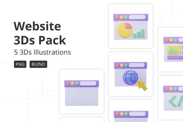 Site web Pack 3D Icon