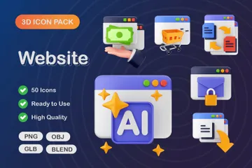 Site web Pack 3D Icon