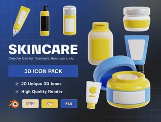 Skincare 3D Icon Pack