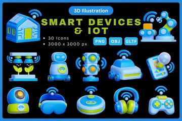 Smart Devices & IoT 3D Icon Pack