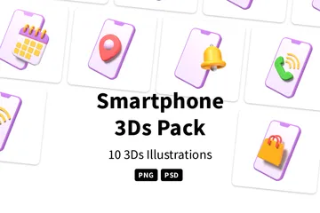 Smartphone Pacote de Icon 3D