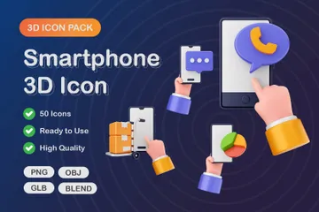 Téléphone intelligent Pack 3D Icon