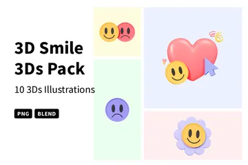 笑顔 3D Iconパック