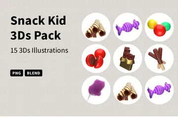 Snack-Kind 3D Icon Pack