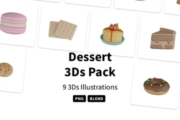 Sobremesa Pacote de Icon 3D